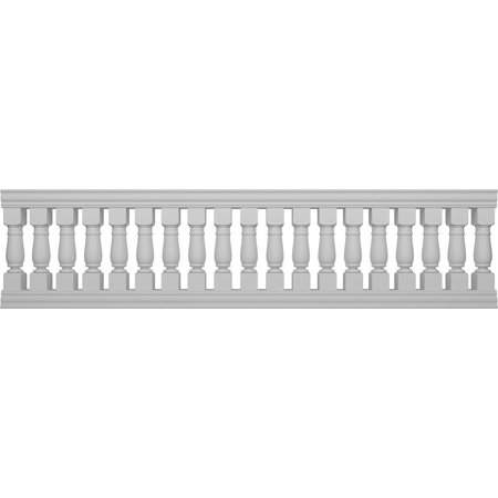 EKENA MILLWORK Fiberthane Oxford Balustrade Railing Kit, Style N (7 5/8" On-Center Spacing to Pass 4" Sphere Code) BALK38X144OXN